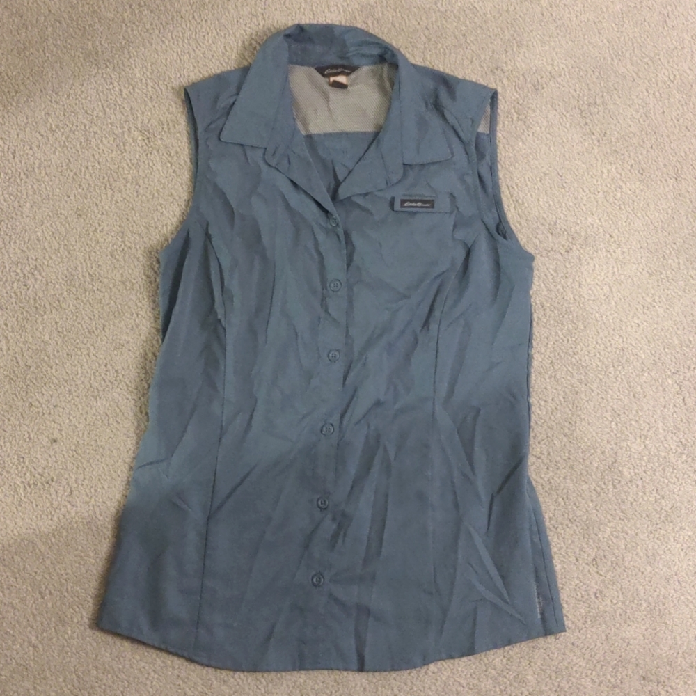 Eddie Bauer Women's Button Down Tank Top